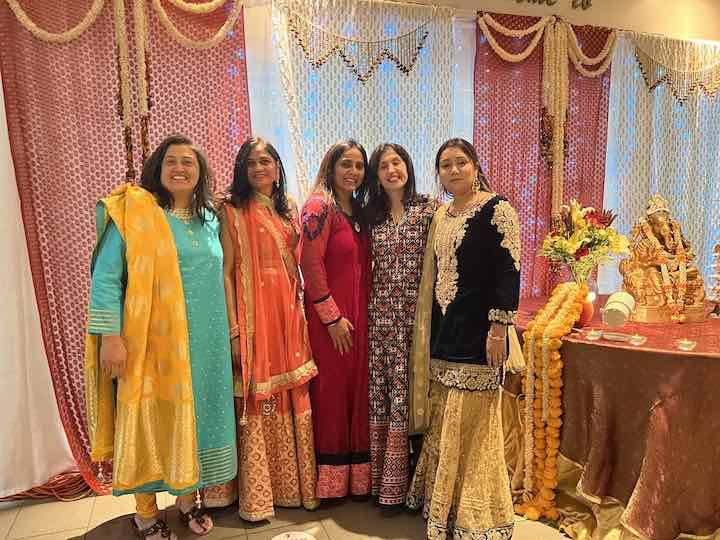 Women celebrating Diwali